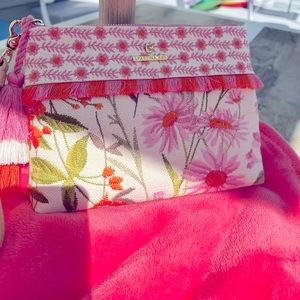 Spartina 449 Floral Woven Clutch